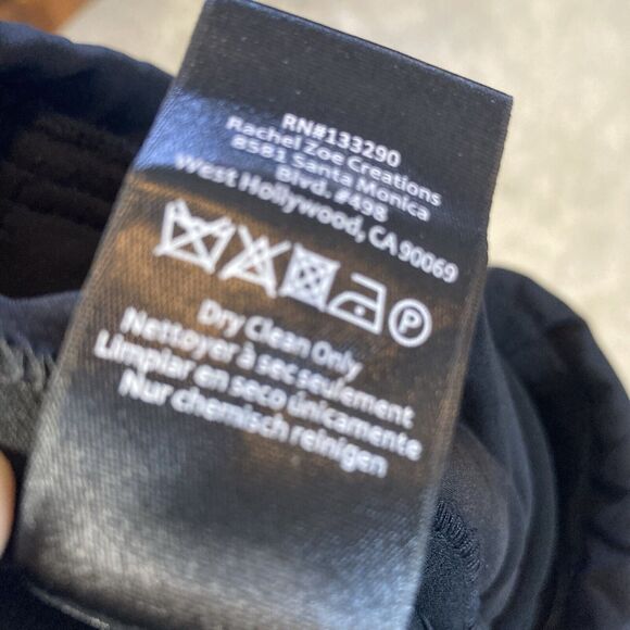 Rachel Zoe Lou Jumpsuit Womens 6 Black Sequin Neck Pockets Halter Neck Open Back - Picture 15 of 16